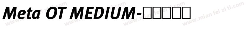 Meta OT MEDIUM字体转换
